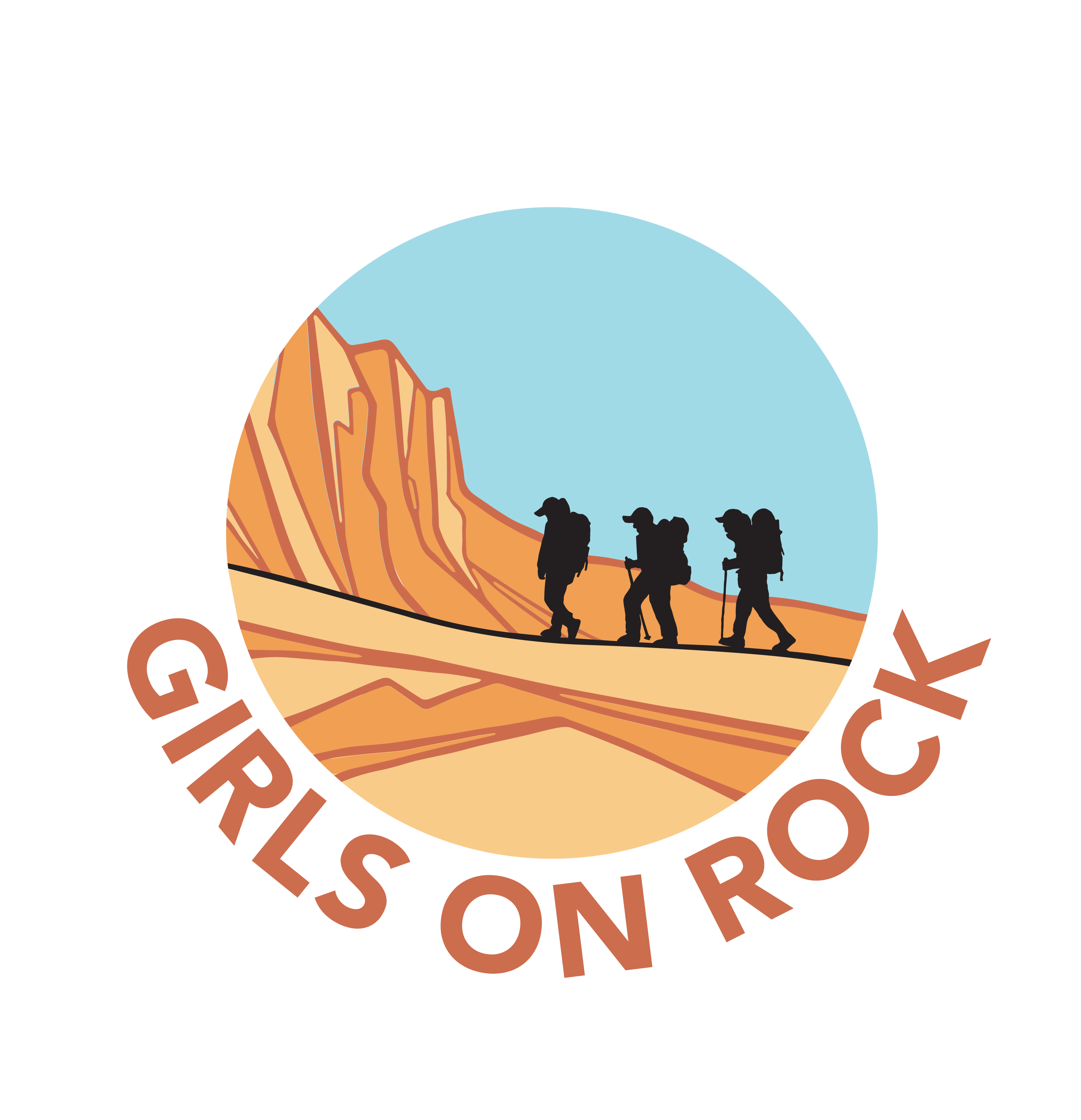 Girls on rock