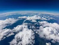 NASA picture from space of earth with cloud cover