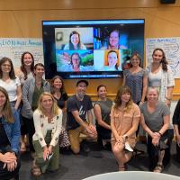 In person and virtual team photo of CEEE