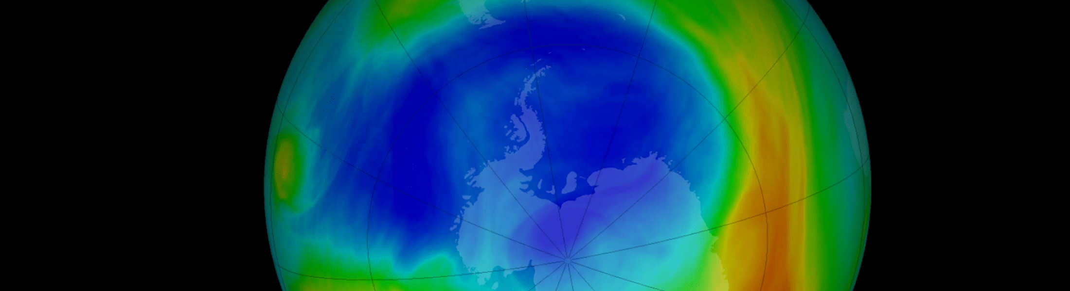 A false color globe.
