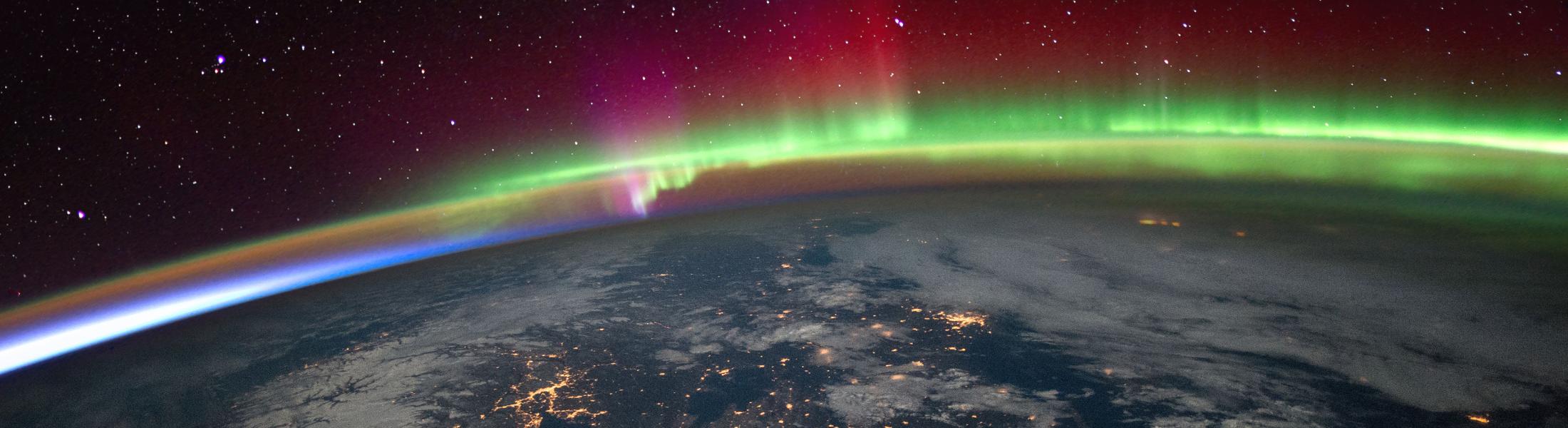 Aurora Borealis from Space by NASA