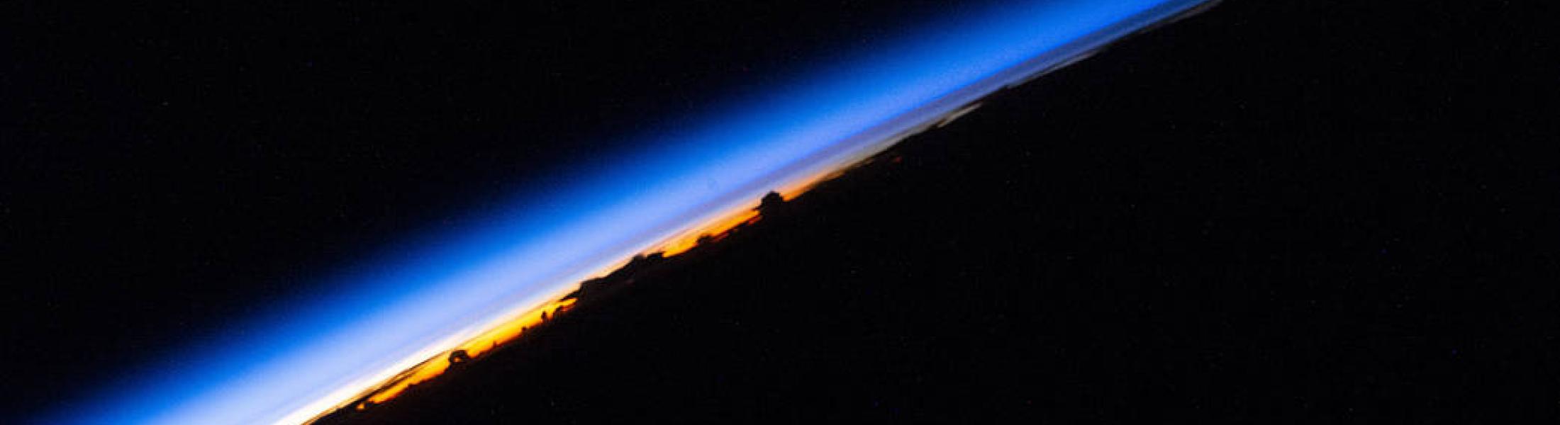 NASA space shot of the horizon from space