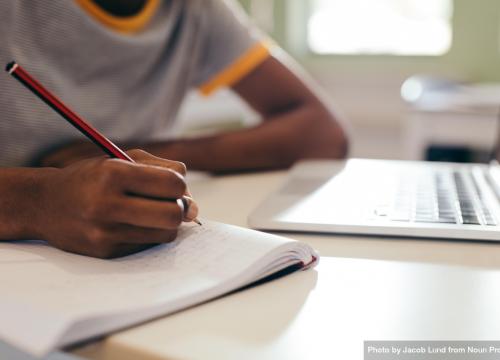 Student writing