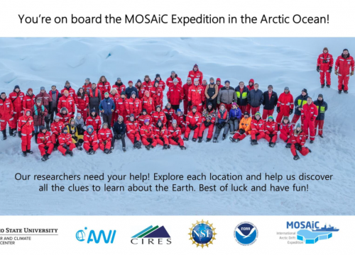 MOSAiC Team in the Arctic. Photo: Daniel Hamilton