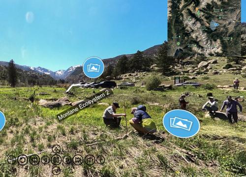 Screen Capture from Rocky Mountain National Park Virtual Reality tour