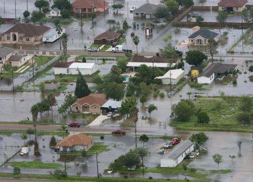 Flood waters from Hurrican Dolly