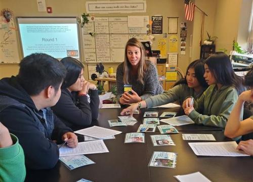 HEART Force students learning about the program 