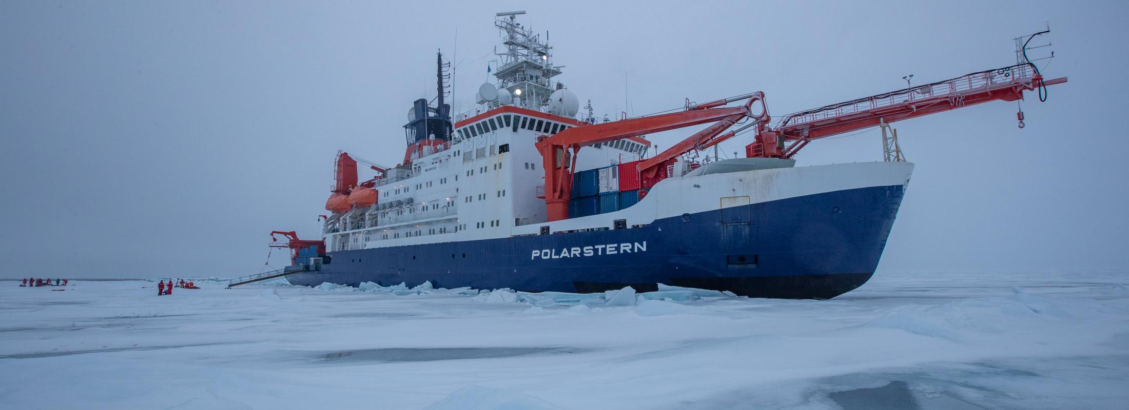 Polarstern frozen in the ice by Lianna Nixon