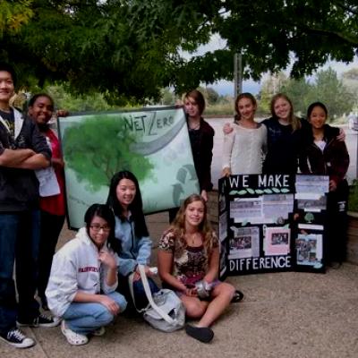 People protesting for climate justice