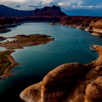 River running through Utah desert