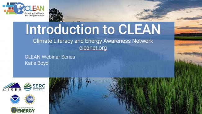 Screenshot of CLEAN Webinar