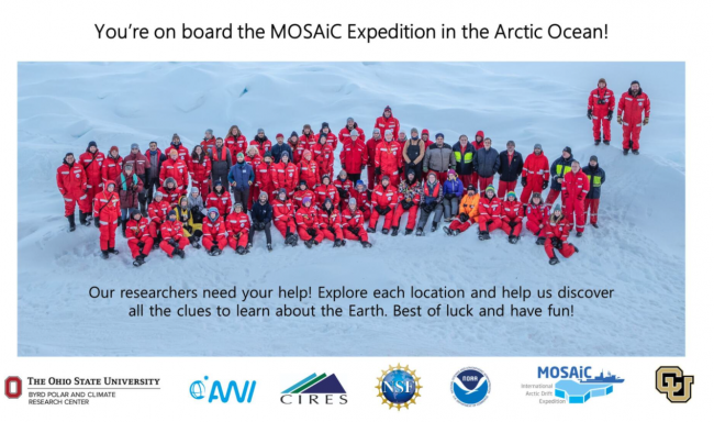 MOSAiC Team in the Arctic. Photo: Daniel Hamilton