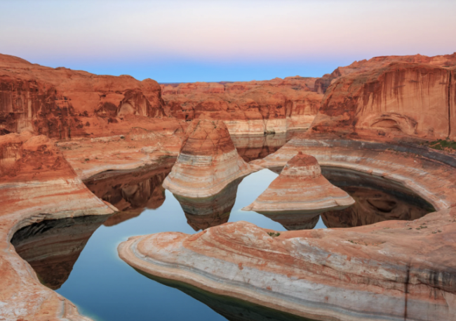 Reflection Canyon at sunset 