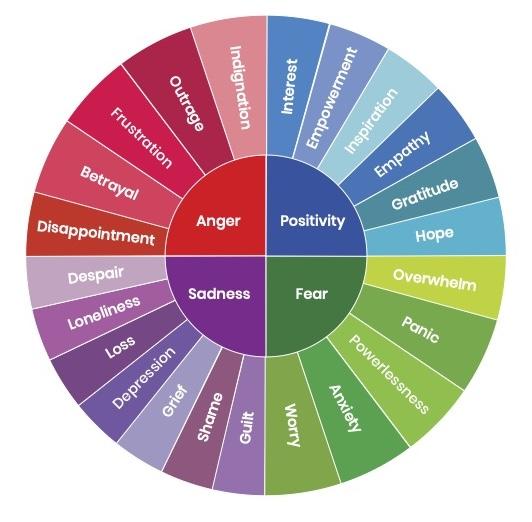 climate emotions wheel