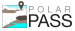 PolarPASS logo showing map of a glacier with a location point in the distance