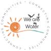 Sun with We are Water logo with animals perched on the lettering  